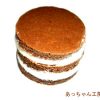 手作りチョコレートレシピ【ミニ3段スポンジケーキ】